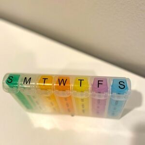 Morning Noon Evening Bed 7 Day Pill Organizer Easy Fill Open Arthritis Friendly